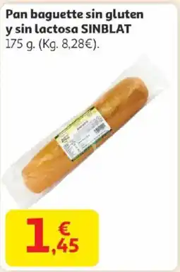 Alcampo SINBLAT Pan baguette sin gluten y sin lactosa oferta