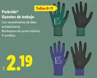 Parkside - guantes de trabajo