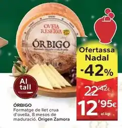 Caprabo Orbigo - formatge de llet crua d'ovella oferta