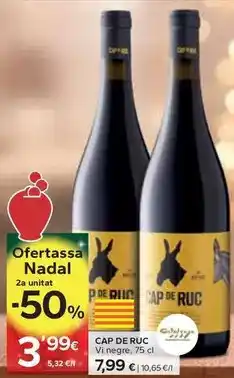 Caprabo Cap de ruc - vi negre oferta