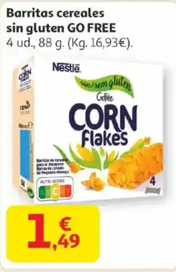 Alcampo GO FREE Barritas cereales sin gluten oferta