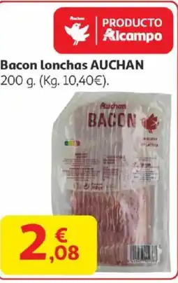 Alcampo AUCHAN Bacon Lonchas oferta