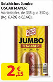Alcampo OSCAR MAYER Salchichas Jumbo oferta