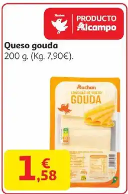 Alcampo Queso gouda oferta