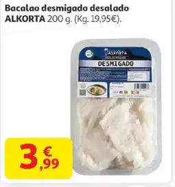 Alcampo ALKORTA Bacalao desmigado desalado oferta