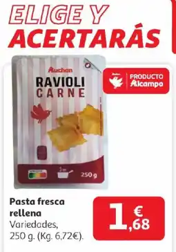 Alcampo AUCHAN Pasta fresca rellena oferta