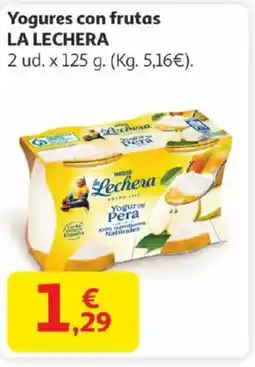 Alcampo LA LECHERA Yogures con frutas oferta