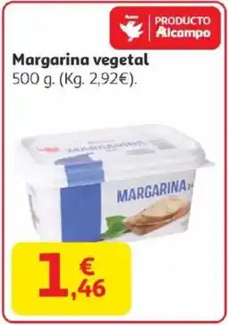 Alcampo Margarina vegetal oferta