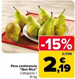 Carrefour Market Que rica - pera conferencia oferta