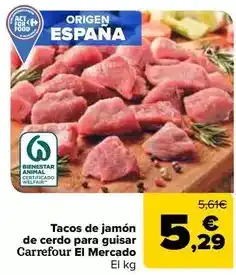 Carrefour Market Carrefour - tacos de jamon de cerdo para guisar el mercado oferta