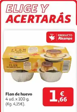 Alcampo AUCHAN Flan de huevo oferta