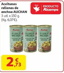 Alcampo AUCHAN Aceitunas rellenas de anchoa oferta