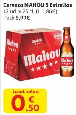 Alcampo MAHOU Cerveza 5 Estrellas oferta