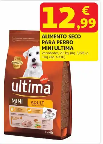 ULTIMA Alimento seco para perro mini