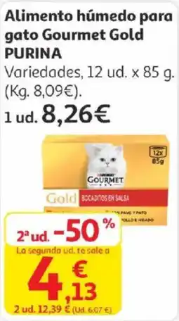 Alcampo PURINA Alimento húmedo para gato Gourmet Gold oferta