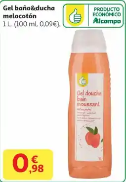Alcampo Gel baño&ducha melocotón oferta