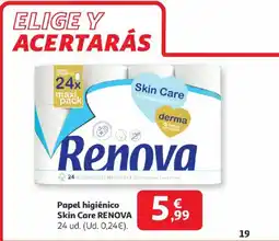 Alcampo RENOVA Papel higiénico Skin Care oferta