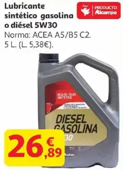 Alcampo Lubricante sintético gasolina o diésel 5W30 oferta