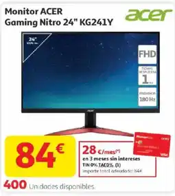 Alcampo ACER Monitor Gaming Nitro 24" KG241Y oferta