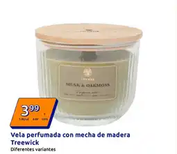 Action TREEWICK Vela perfumada con mecha de madera oferta