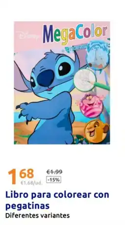Action Libro para colorear con pegatinas oferta