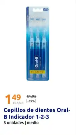 Action ORAL-B Cepillos de dientes Indicador 1-2-3 oferta