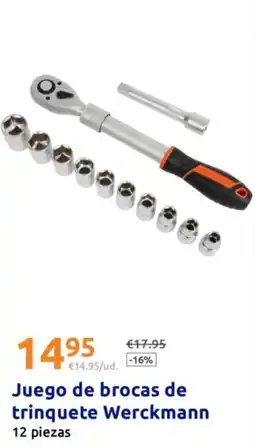 Action WERCKMANN Juego de brocas de trinquete oferta
