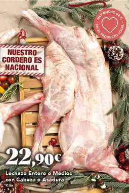 Gadis Lechazo Entero o Medios con Caboza o Asadura oferta