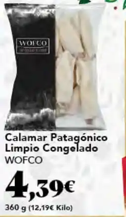Gadis WOFCO Calamar Patagónico Limpio Congelado oferta