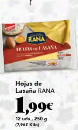 Gadis RANA Hojas de Lasaña oferta