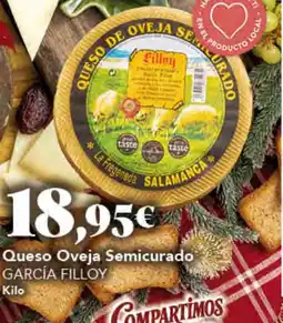 Gadis GARCÍA FILLOY Queso Oveja Semicurado oferta