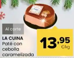 Autoservicios Familia LA CUINA Paté con cebolla caramelizada oferta