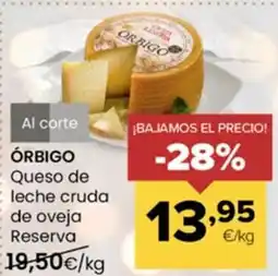 Autoservicios Familia ÓRBIGO Queso de leche cruda de oveja Reserva oferta
