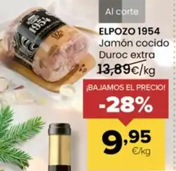 Autoservicios Familia ELPOZO 1954 Jamón cocido Duroc extra oferta
