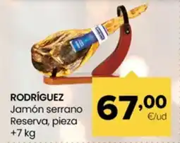 Autoservicios Familia RODRÍGUEZ Jamón serrano Reserva oferta