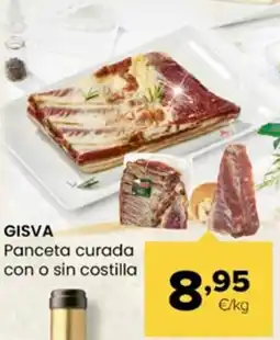 Autoservicios Familia GISVA Panceta curada con o sin costilla oferta