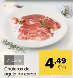 Autoservicios Familia Chuletas de aguja de cerdo oferta