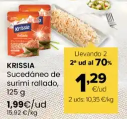 Autoservicios Familia KRISSIA Sucedáneo de surimi rallado, oferta