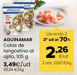 Autoservicios Familia AGUINAMAR Colas de langostino al ajillo oferta