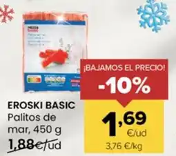 Autoservicios Familia EROSKI BASIC Palitos de mar oferta