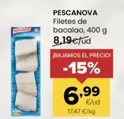 Autoservicios Familia PESCANOVA Filetes de bacalao oferta
