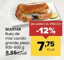 Autoservicios Familia SEASTAR Buey de mar cocido grande, pieza oferta