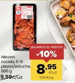 Autoservicios Familia Nécora cocida oferta