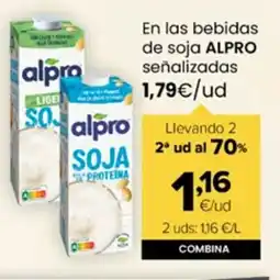 Autoservicios Familia ALPRO En las bebidas de soja señalizadas oferta