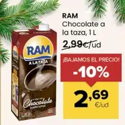 Autoservicios Familia RAM Chocolate a la taza oferta