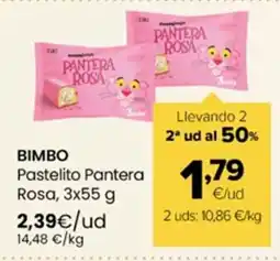 Autoservicios Familia BIMBO Pastelito Pantera Rosa oferta