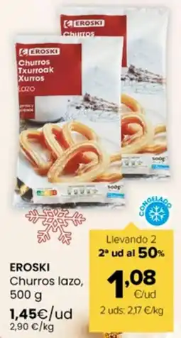 Autoservicios Familia EROSKI Churros lazo oferta