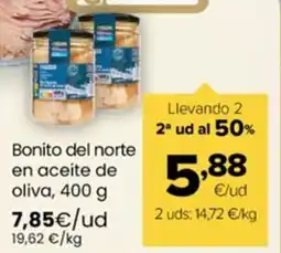 Autoservicios Familia EROSKI Bonito del norte en aceite de oferta