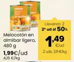 Autoservicios Familia Melocotón en almíbar ligero oferta
