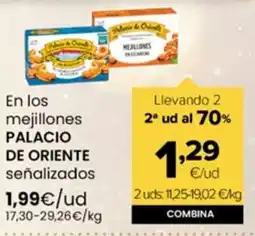 Autoservicios Familia PALACIO DE ORIENTE En los mejillones señalizados oferta
